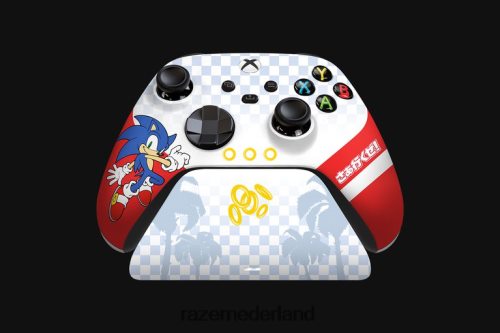 troosten Razer sonic the hedgehog draadloze controller en snellaadstandaard voor xbox één kleur 68P0PB167