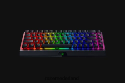 toetsenbord Razer blackwidow v3 mini hyperspeed - fantoomeditie - gele schakelaar - us zwart 68P0PB64