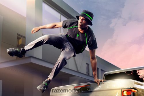 kleding Razer athleisure - instinct-T-shirt één kleur 68P0PB194